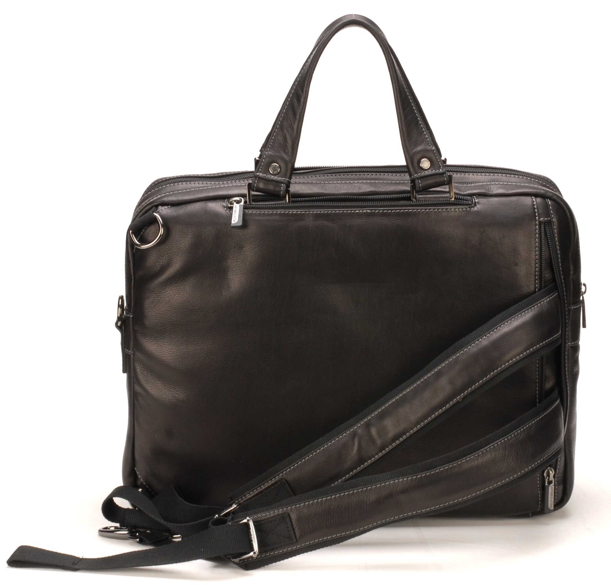 Pablo 3 in 1 briefcase in dipped leather