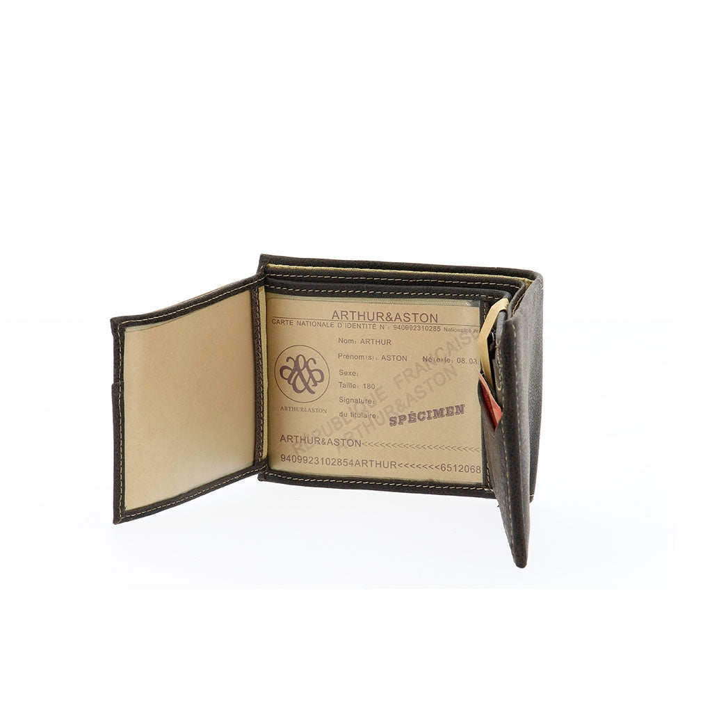 Cristiano Italian wallet destroyed leather