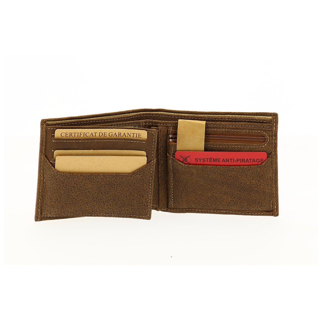 Cristiano Italian wallet destroyed leather