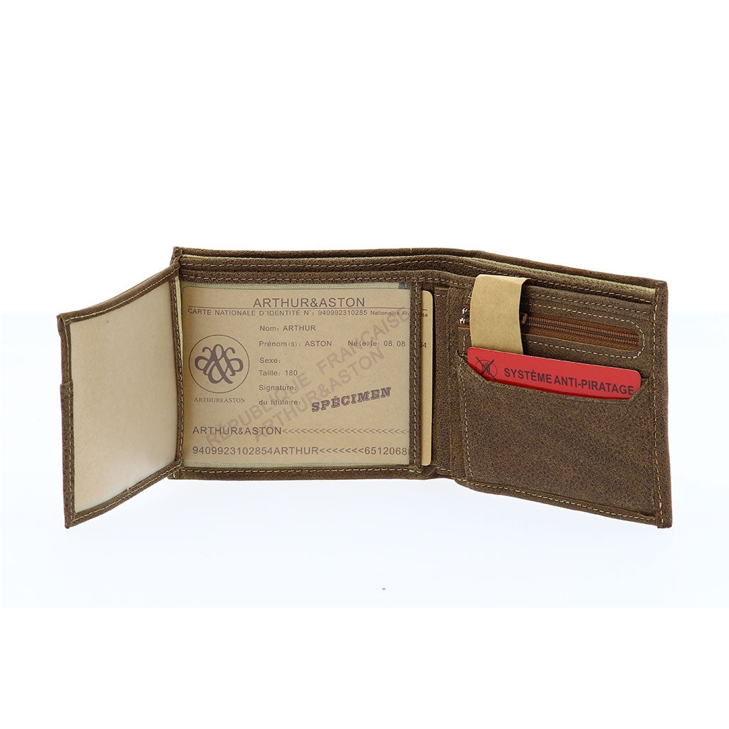 Cristiano Italian wallet destroyed leather