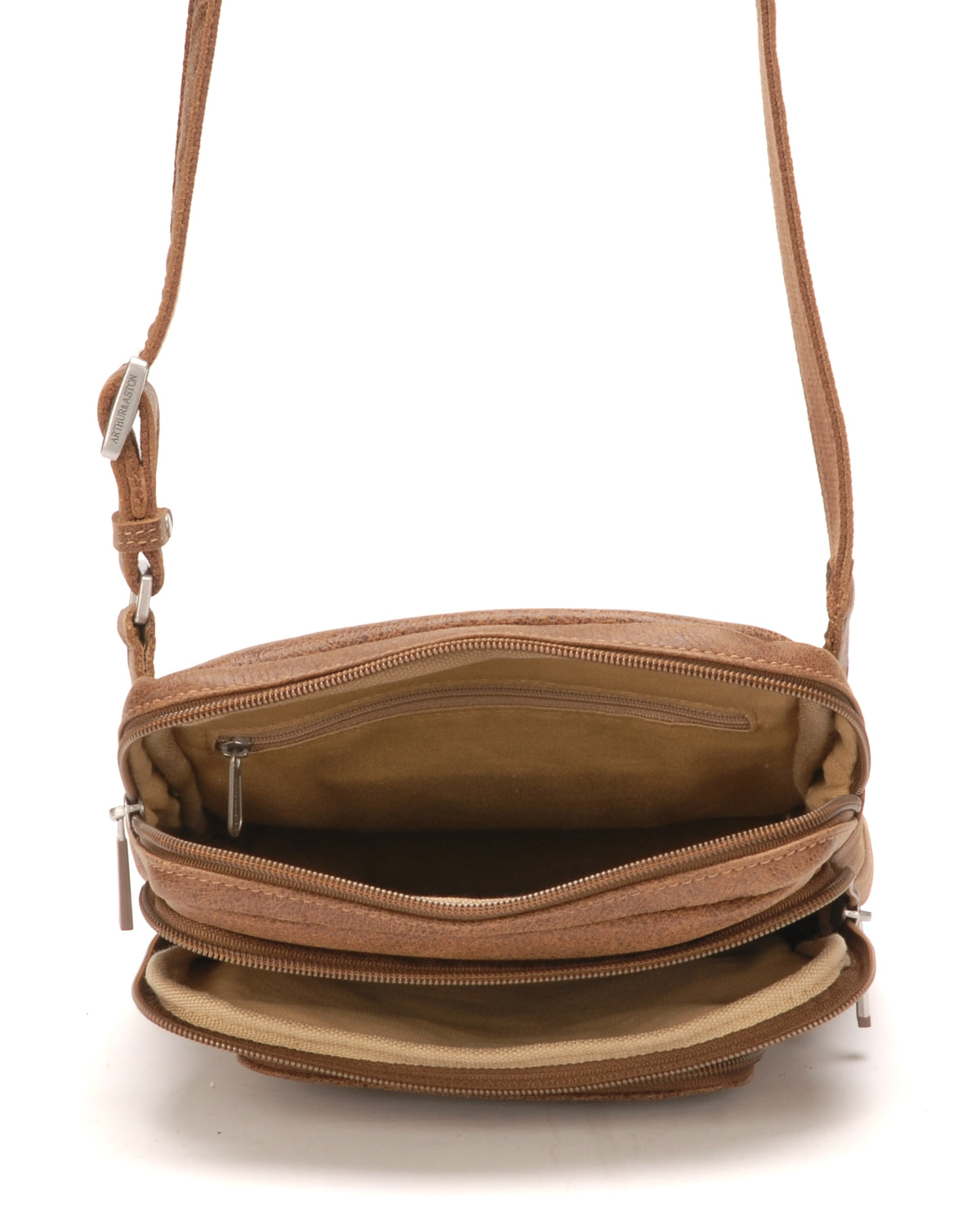 Cristiano small model crossbody bag in destroyed leather