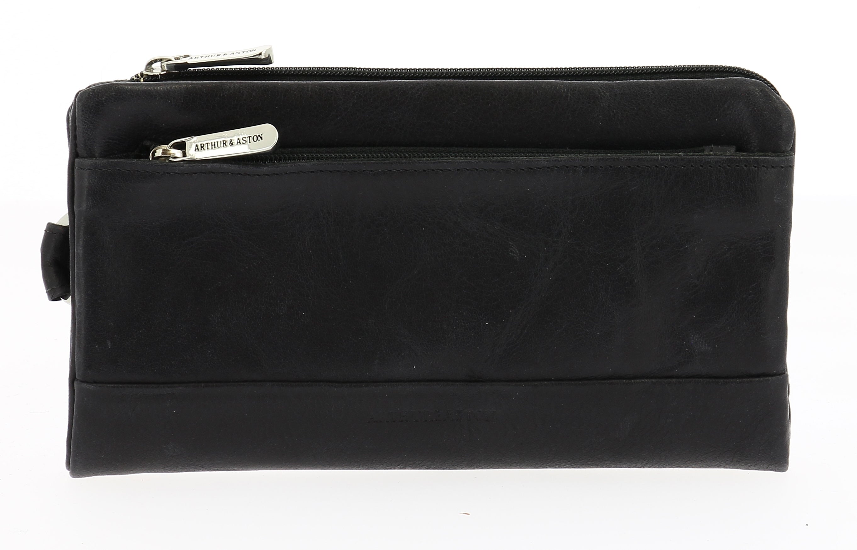 Large oiled leather wallet, Pink