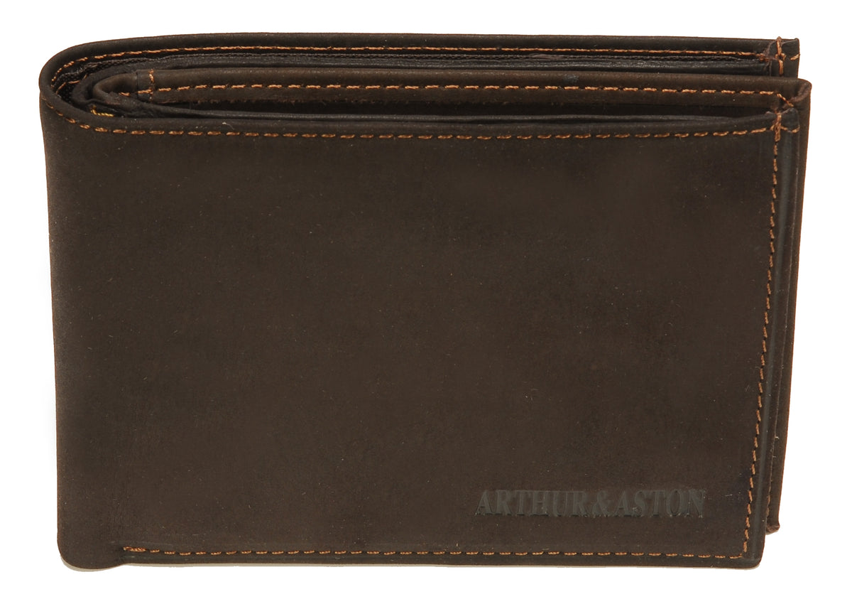 Louis Italian oiled leather card holder