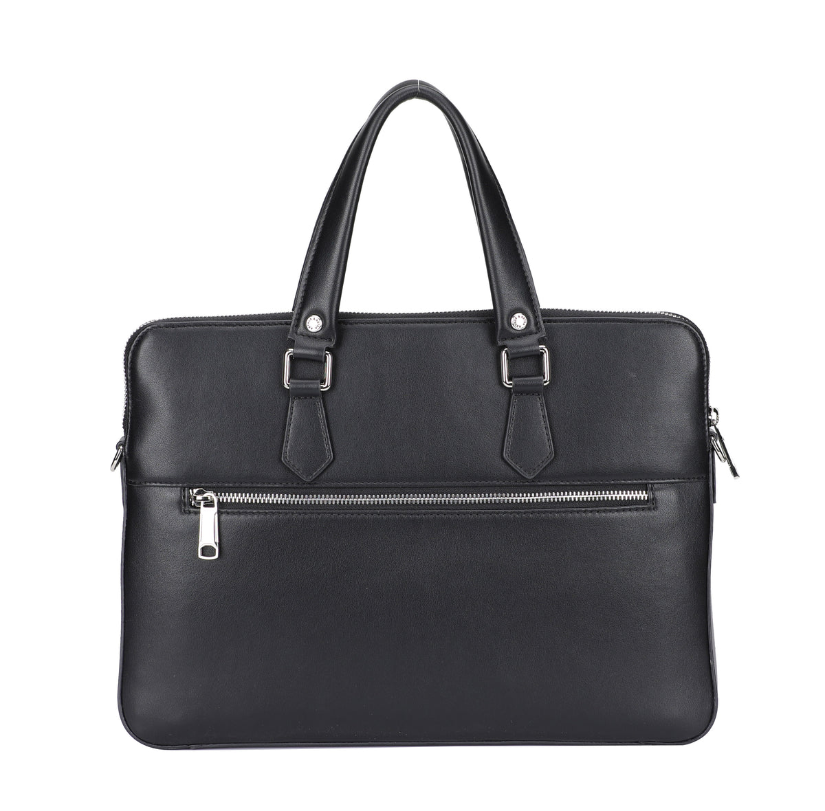Walter extra flat briefcase in split leather