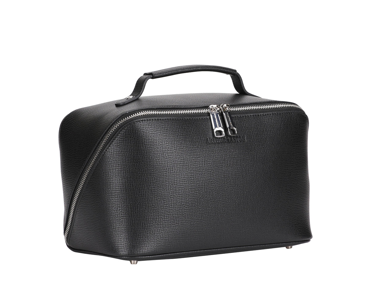 Nelson split leather toiletry bag