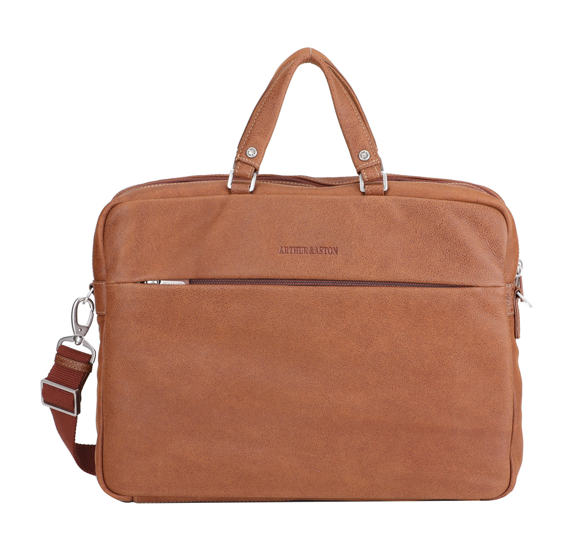 Cristiano 2-gusset document holder in destroyed leather