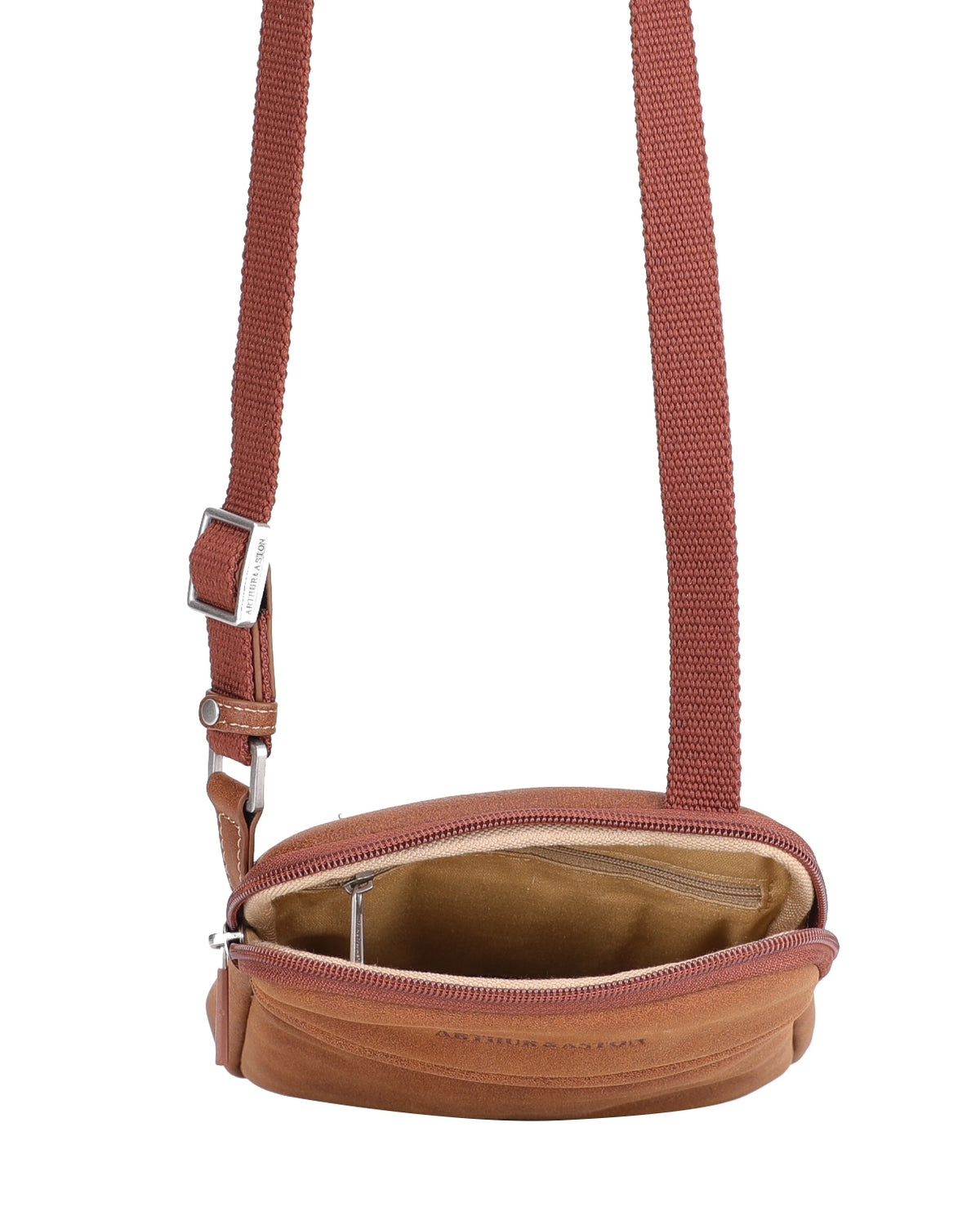 Cristiano destroyed leather crossbody bag