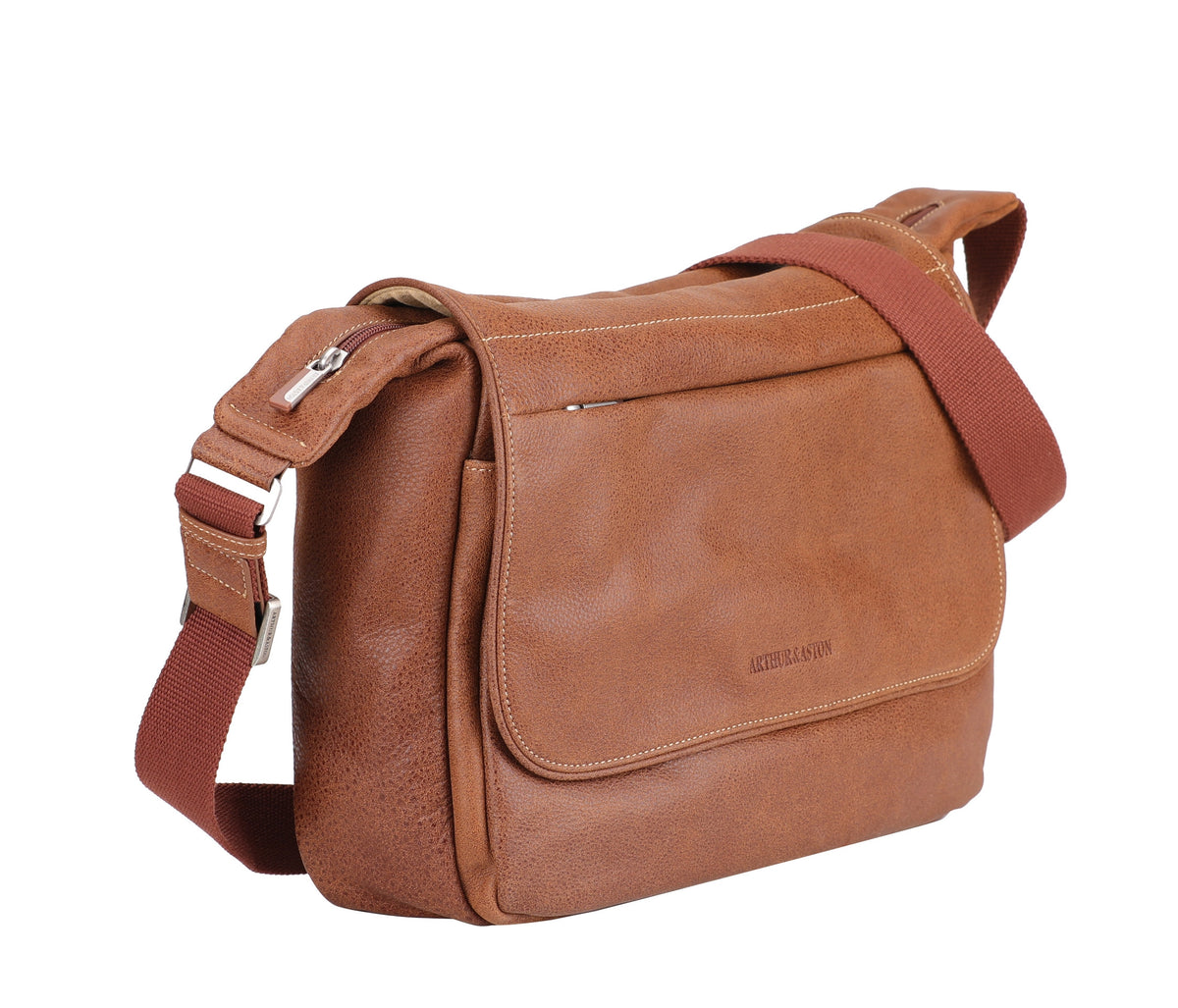 Cristiano destroyed leather satchel