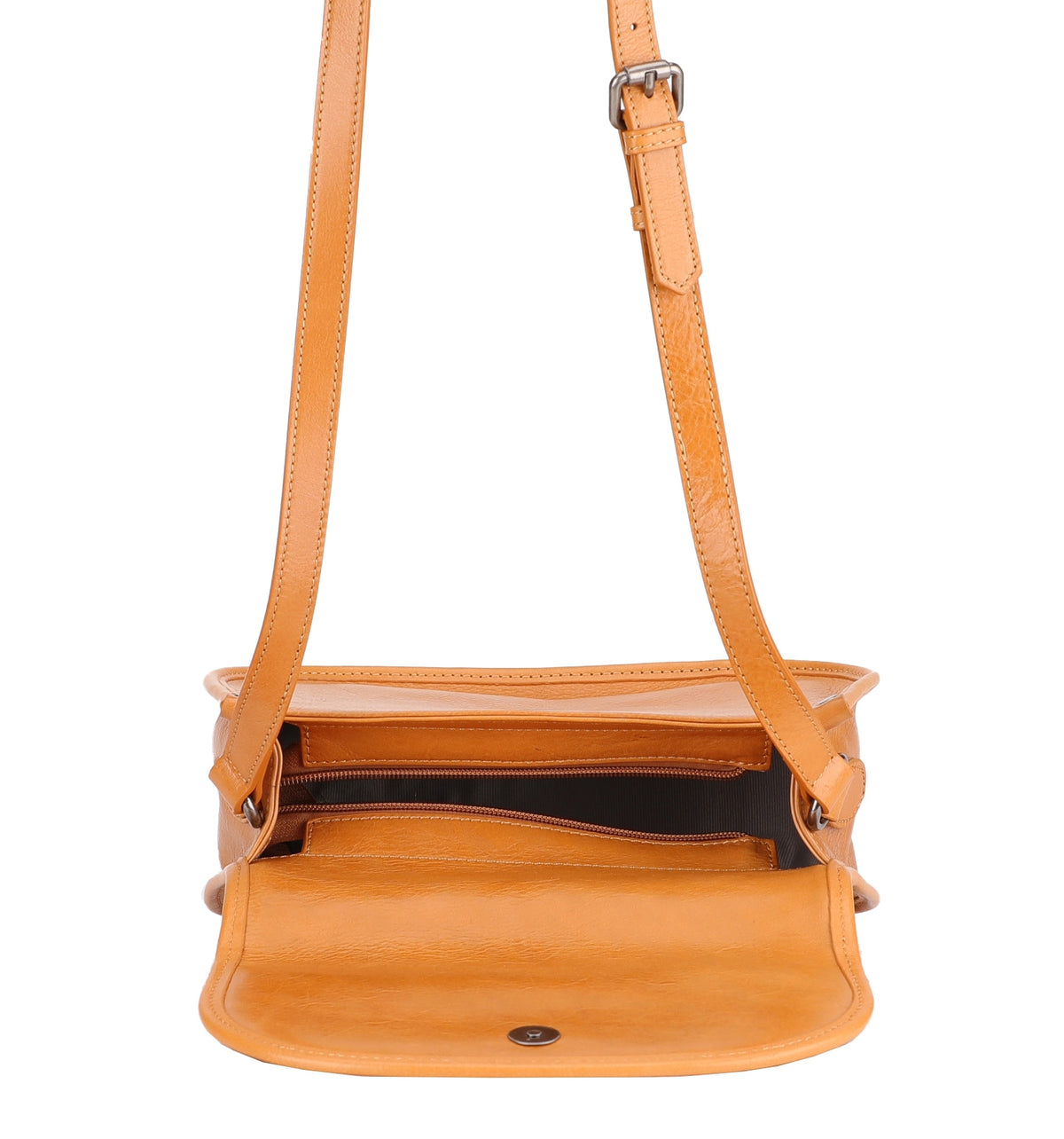 M Edith Leather Shoulder Bag