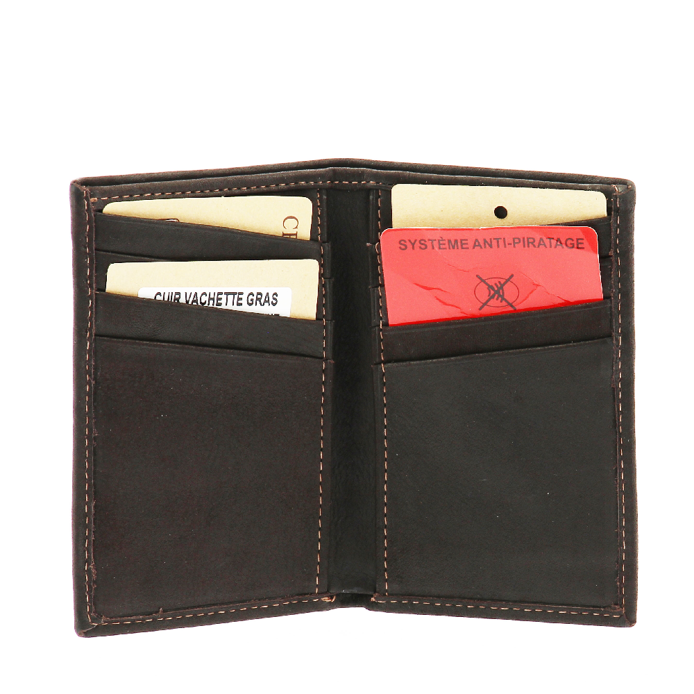 Porte-cartes Louis cuir gras