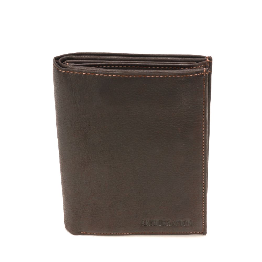 Grand portefeuille Louis en cuir gras