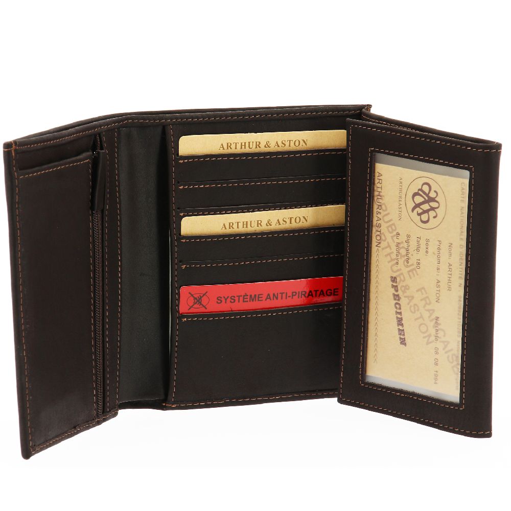 Large Louis wallet in oiled leather