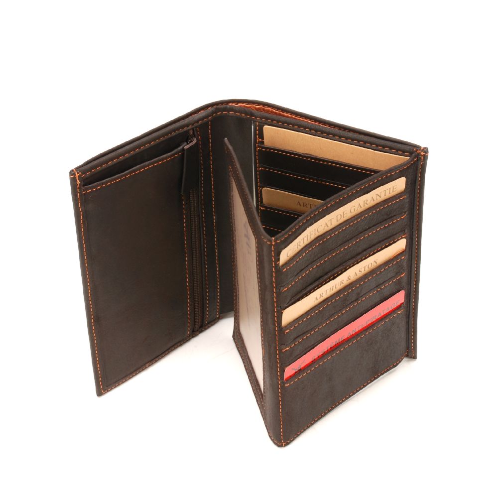 Large Louis wallet in oiled leather