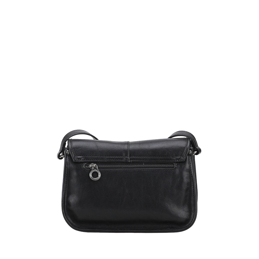 Edith Leather Flap Shoulder Bag, Small