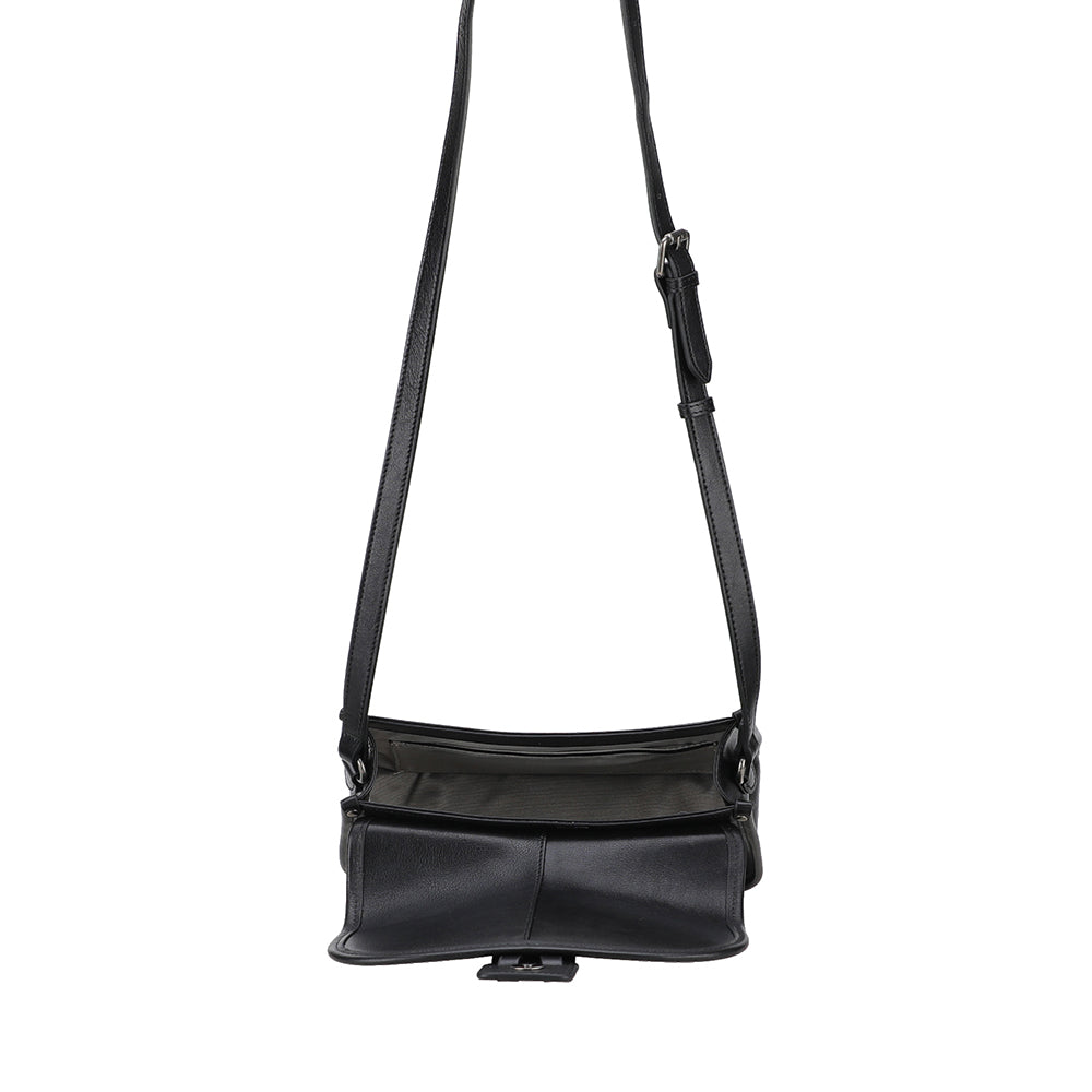 Edith Leather Flap Shoulder Bag, Small