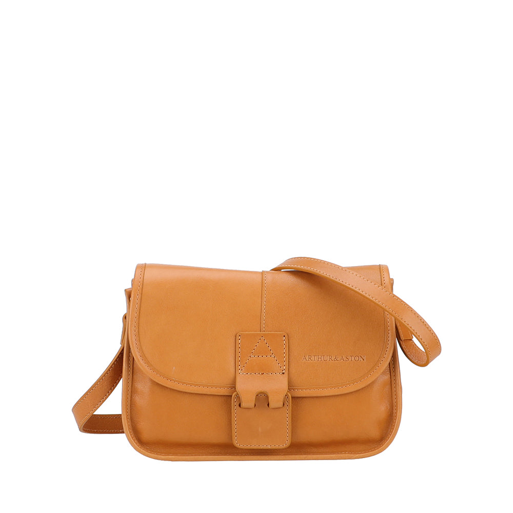 Edith Leather Flap Shoulder Bag, Small