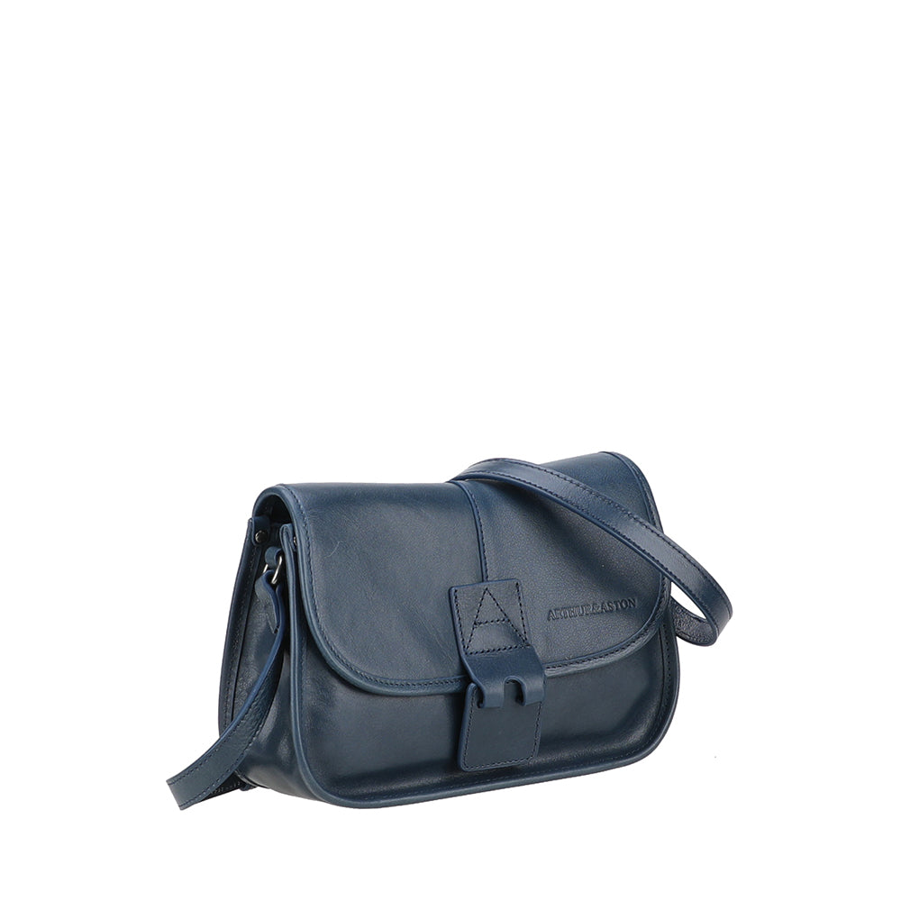 Edith Leather Flap Shoulder Bag, Small
