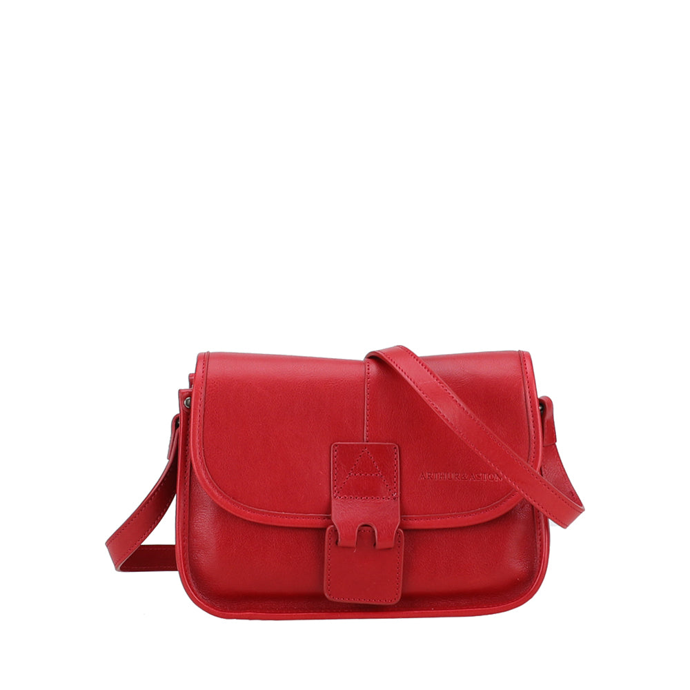 Edith Leather Flap Shoulder Bag, Small