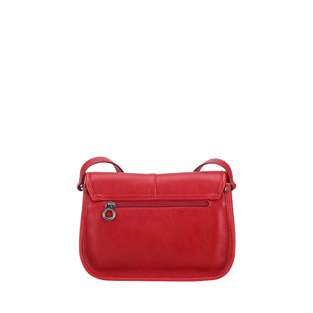 Edith Leather Flap Shoulder Bag, Small