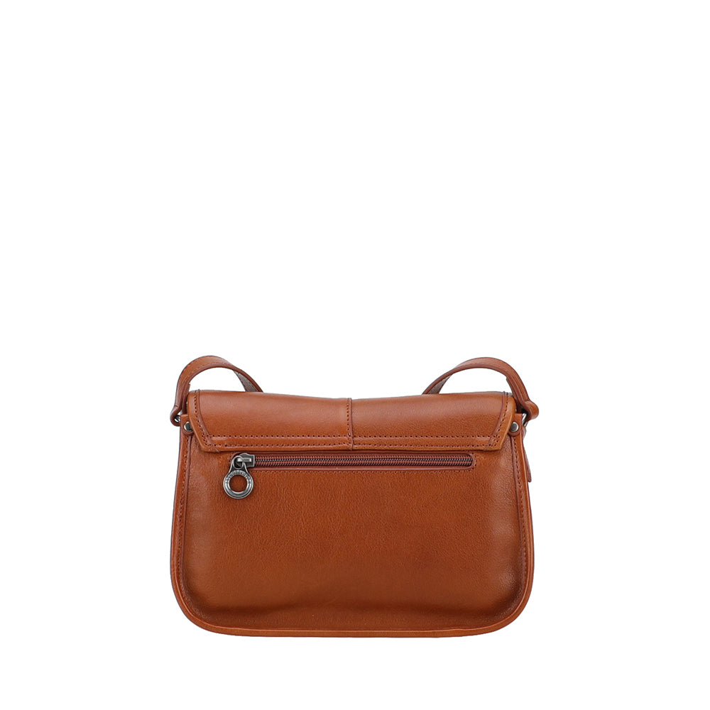 Edith Leather Flap Shoulder Bag, Small