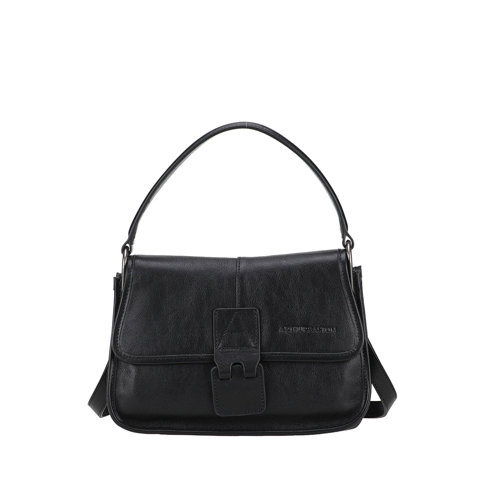 Edith Leather Flap Shoulder Bag