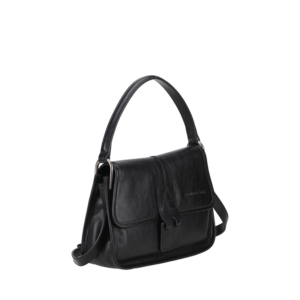 Edith Leather Flap Shoulder Bag