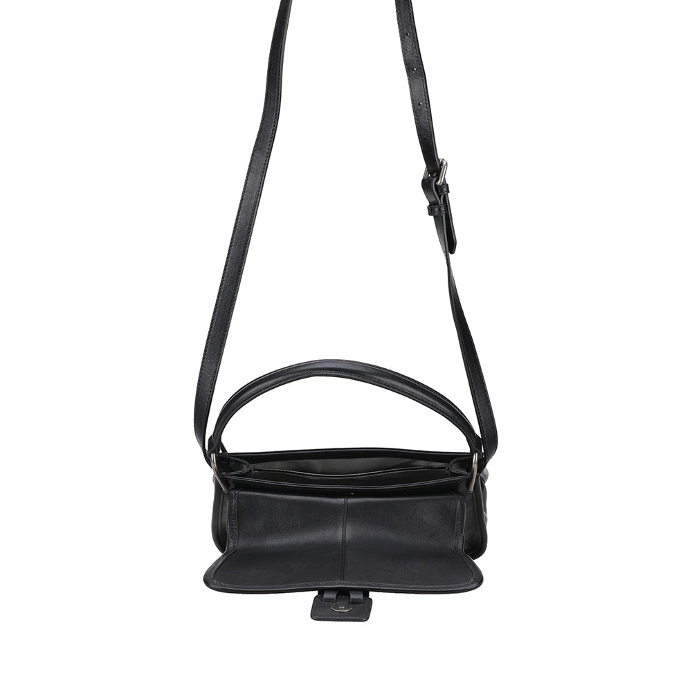 Edith Leather Flap Shoulder Bag