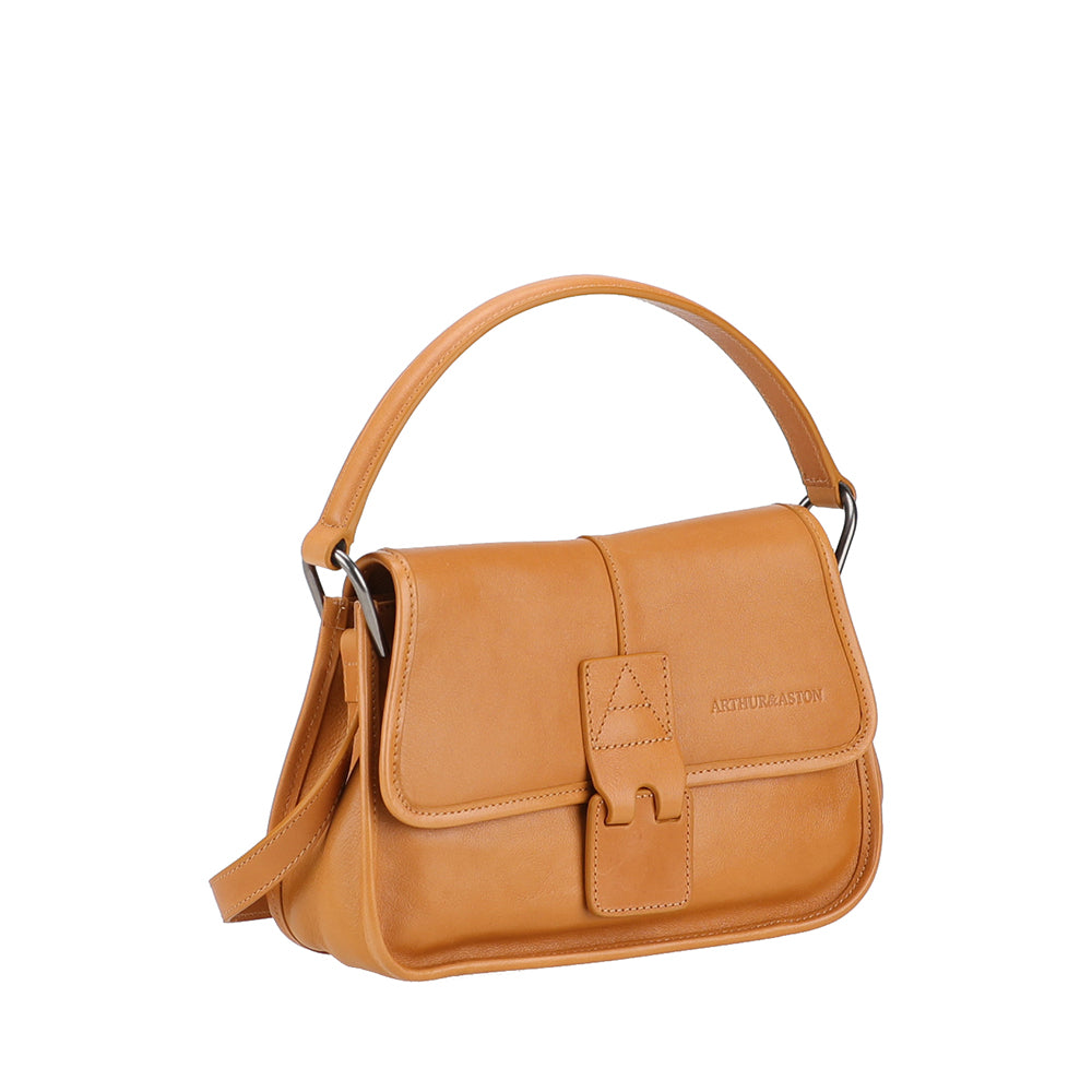 Edith Leather Flap Shoulder Bag