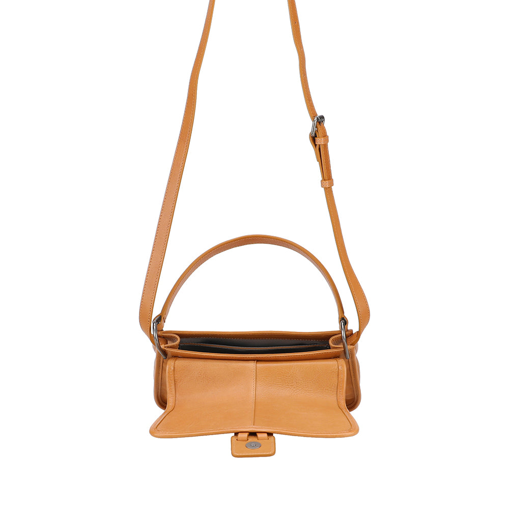 Edith Leather Flap Shoulder Bag