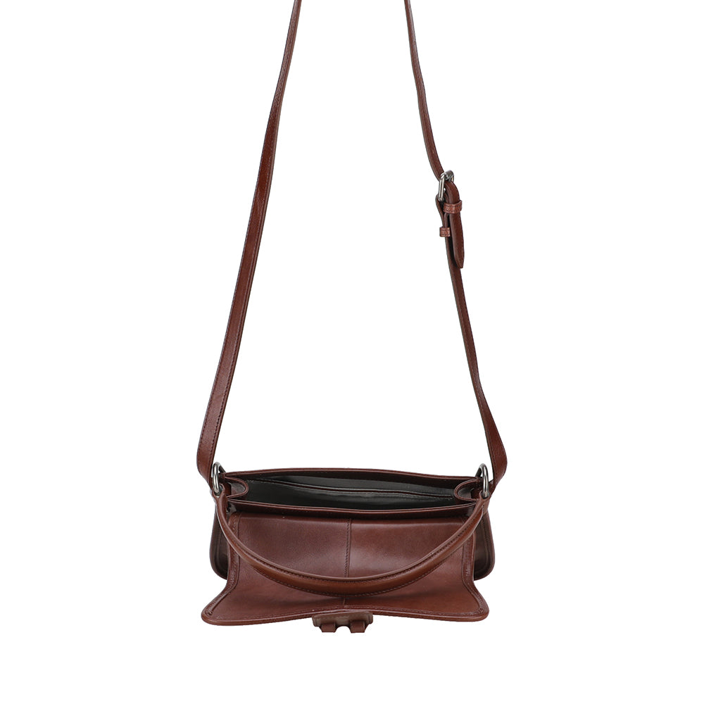 Edith Leather Flap Shoulder Bag