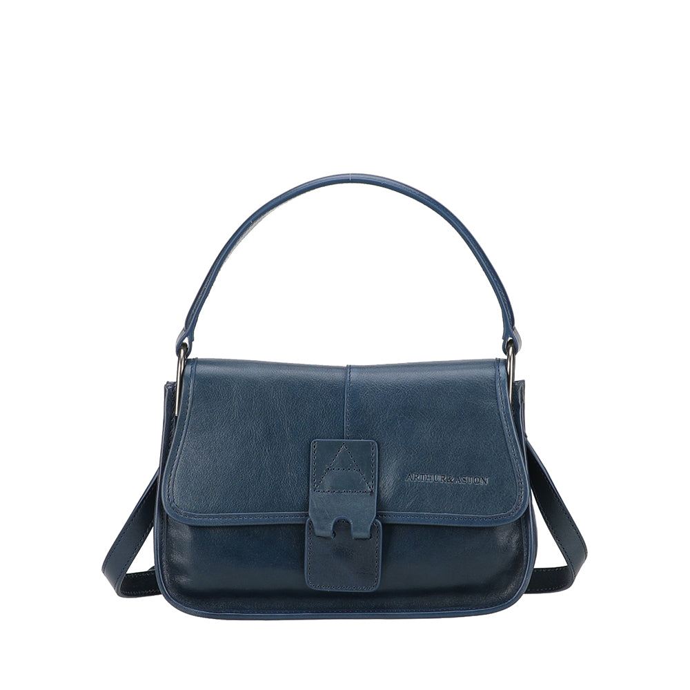 Edith Leather Flap Shoulder Bag