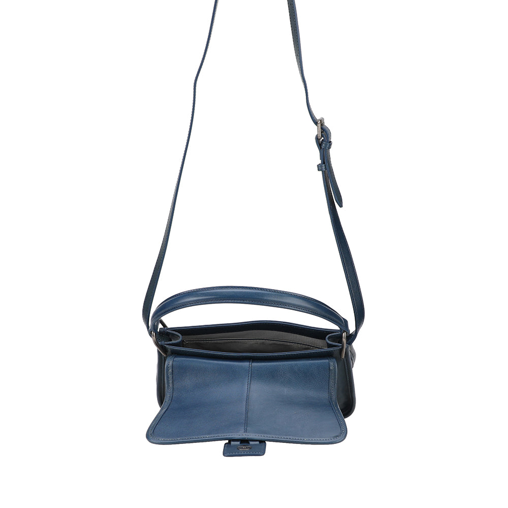Edith Leather Flap Shoulder Bag