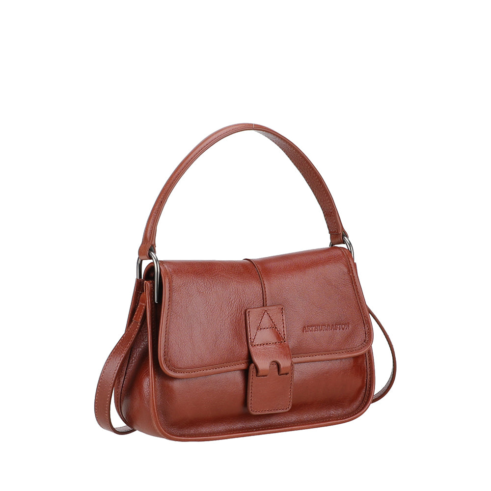 Edith Leather Flap Shoulder Bag