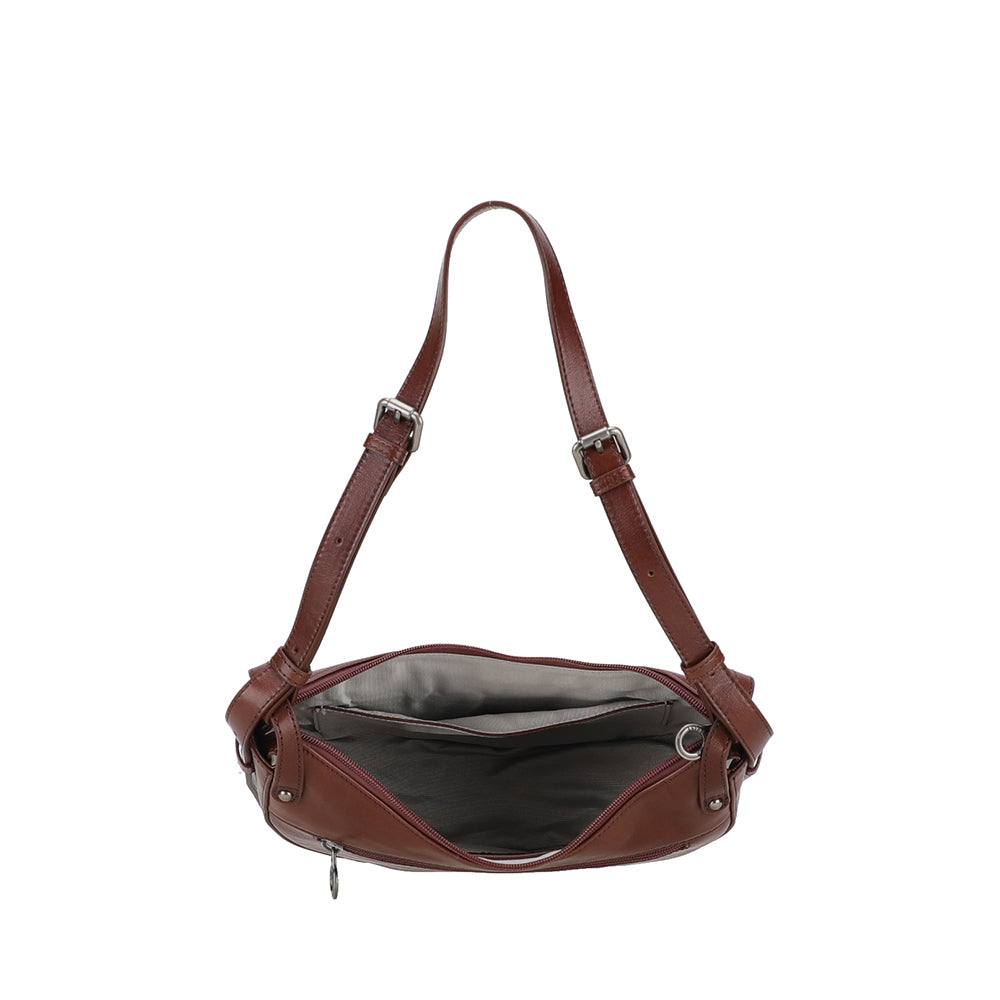 Sac épaule demi lune Edith Cuir