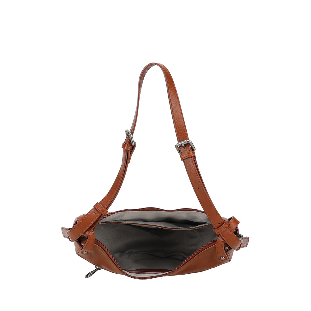 Sac épaule demi lune Edith Cuir