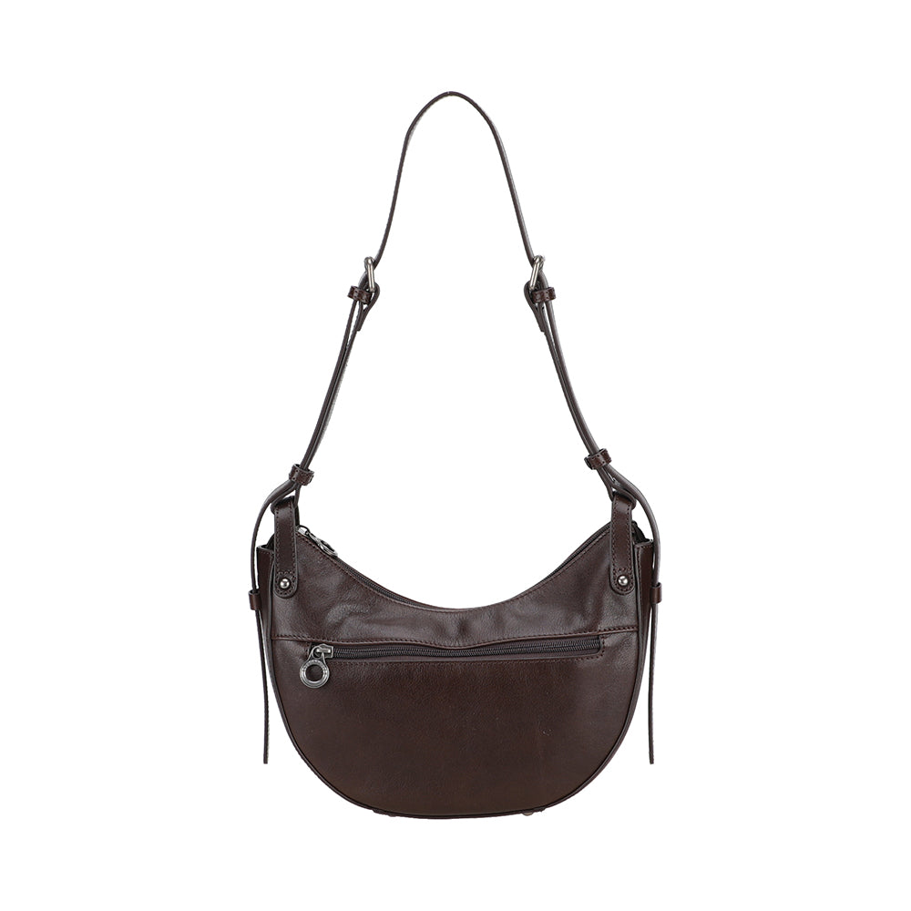 Sac épaule demi lune Edith Cuir