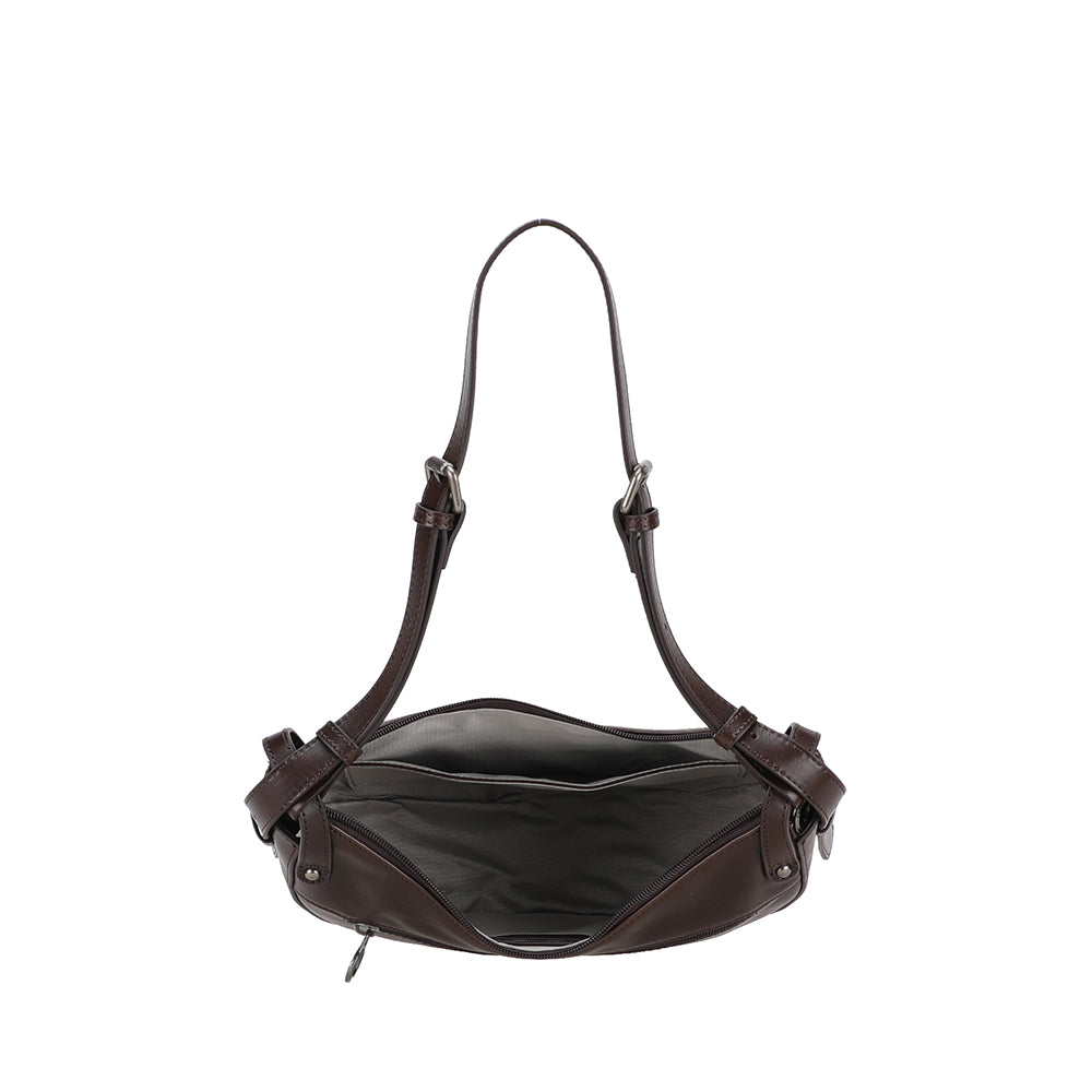 Sac épaule demi lune Edith Cuir