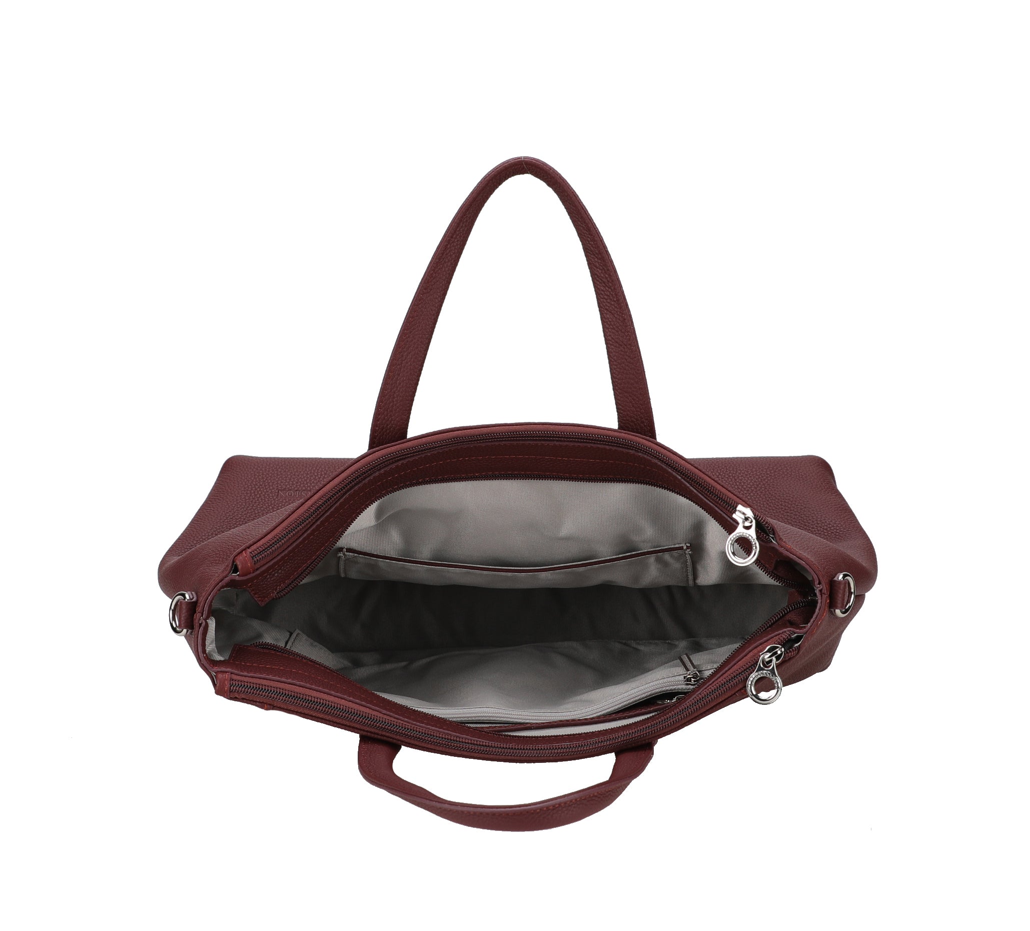Large Rosalia leather handbag