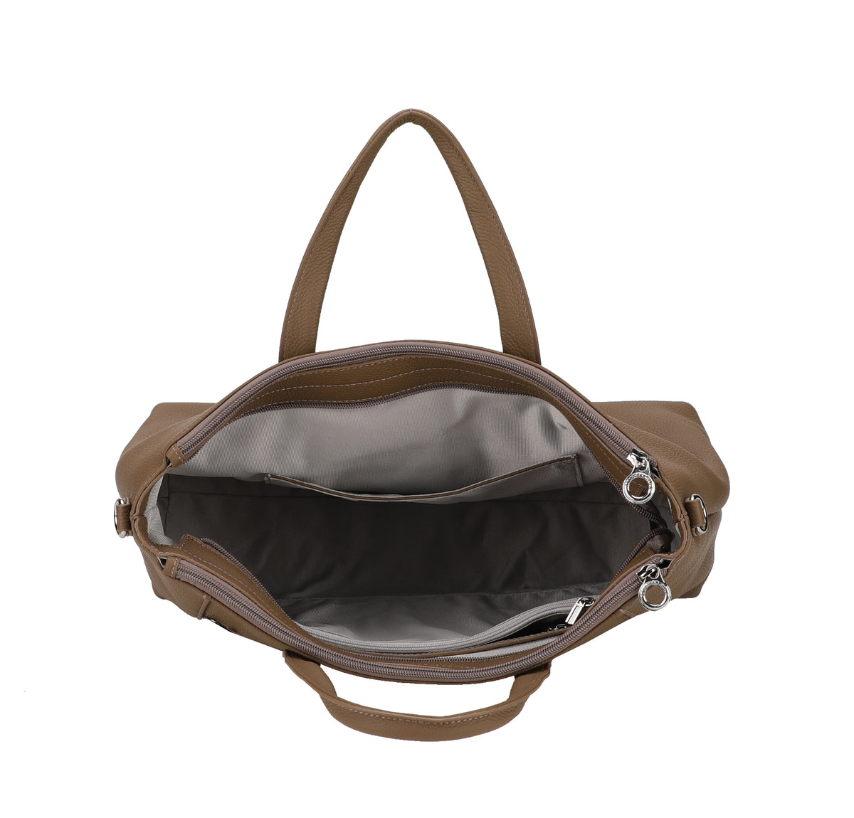 Large Rosalia leather handbag