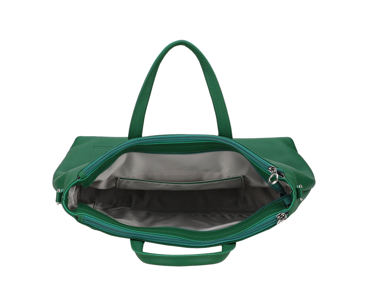 Large Rosalia leather handbag