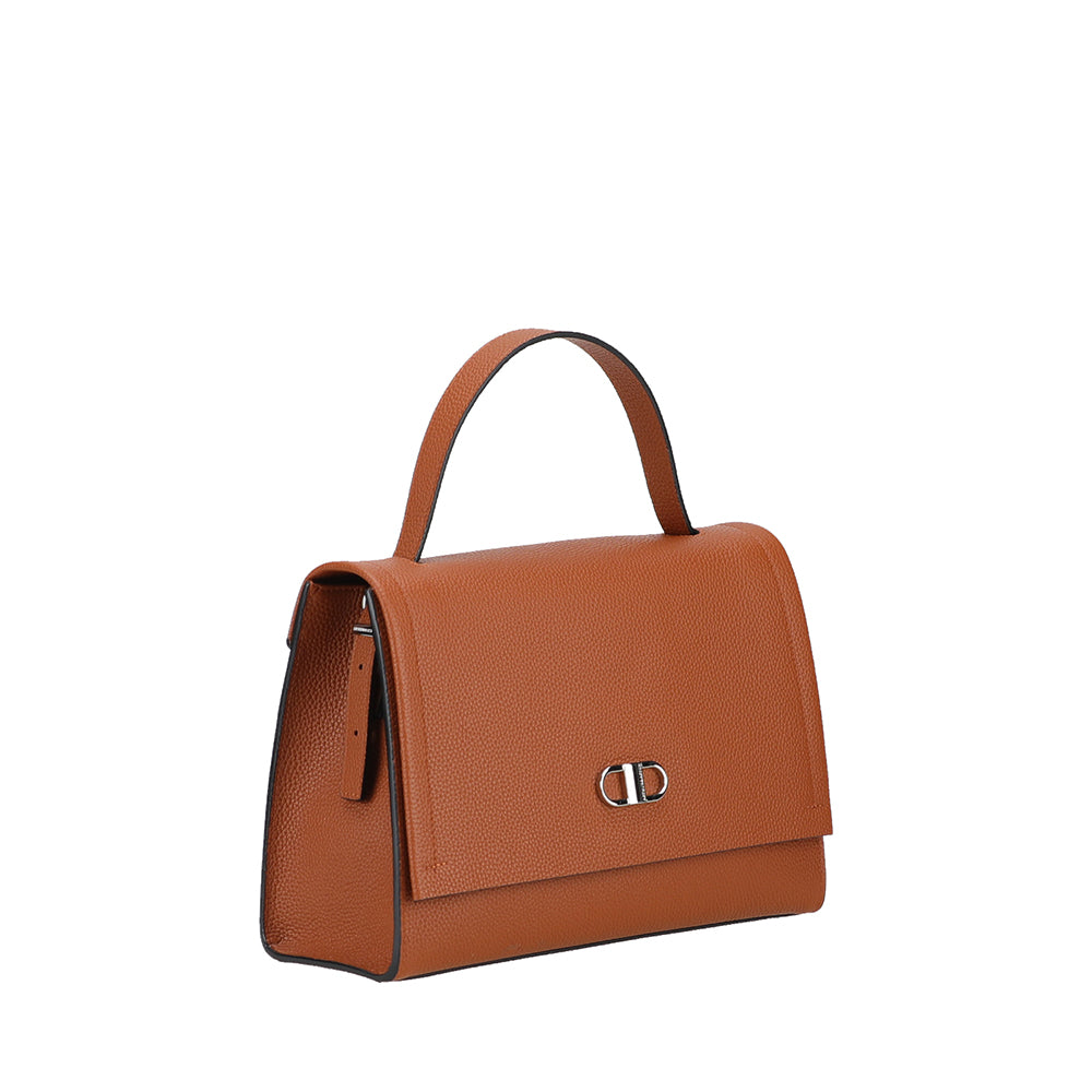 Sac à main à rabat cuir Daphné