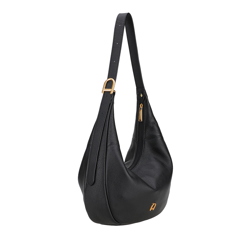 Camille leather messenger bag