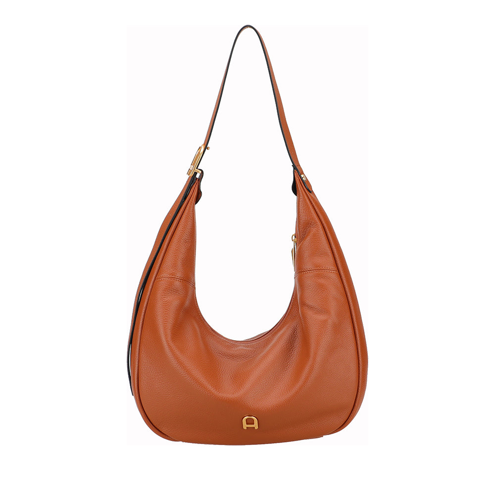 Camille leather messenger bag