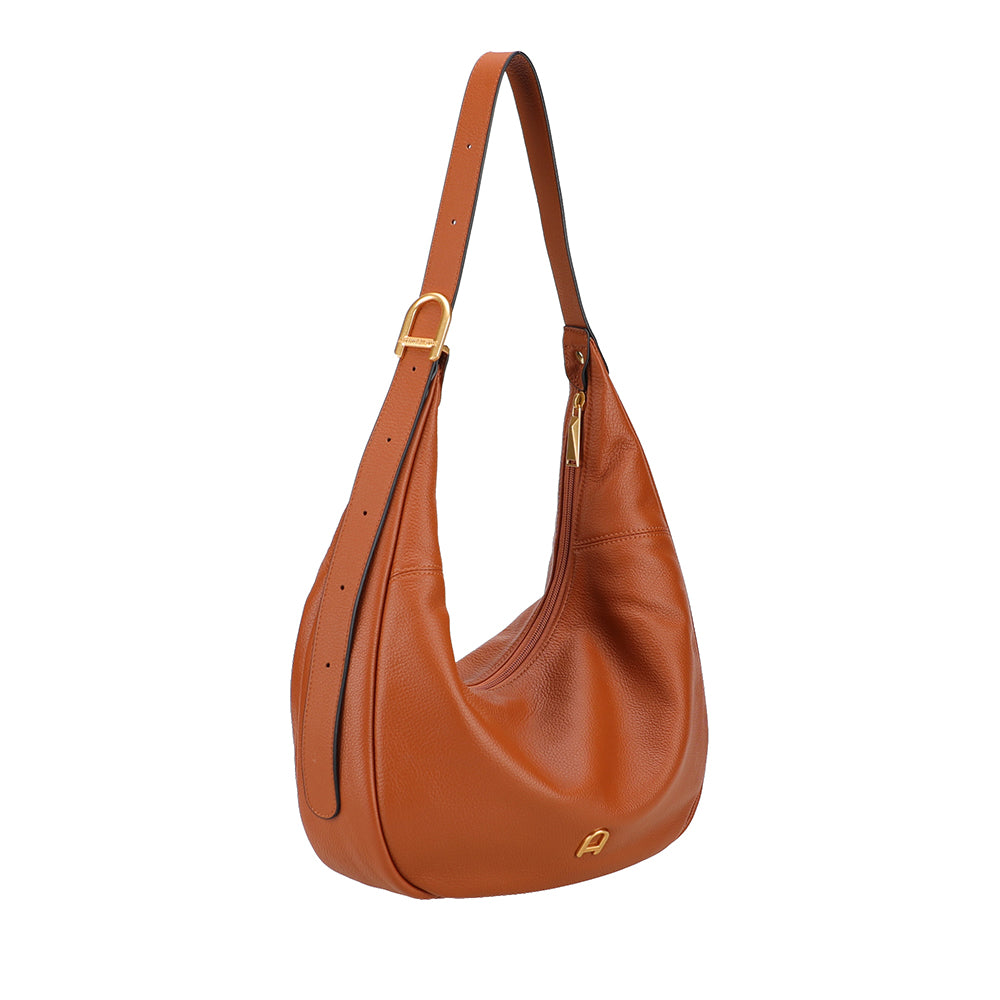 Camille leather messenger bag