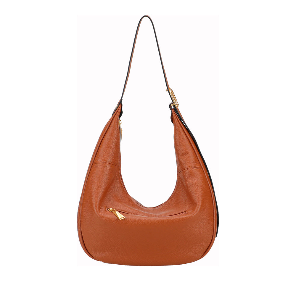 Camille leather messenger bag
