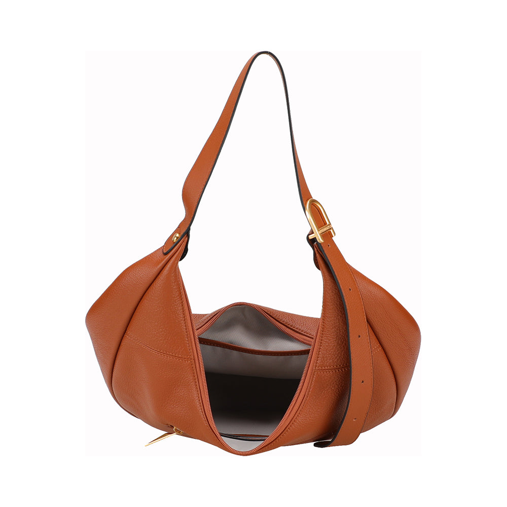 Camille leather messenger bag