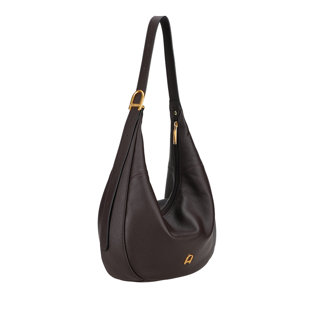 Camille leather messenger bag