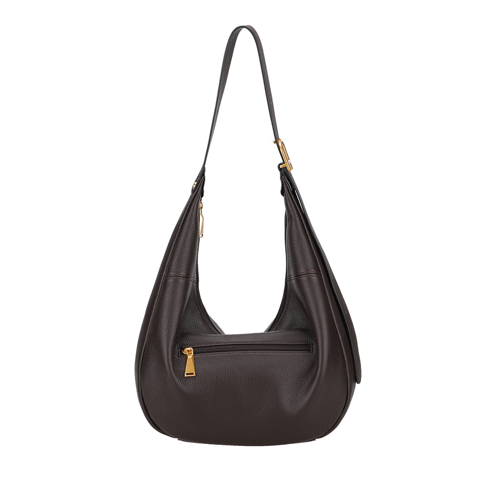 Camille leather messenger bag