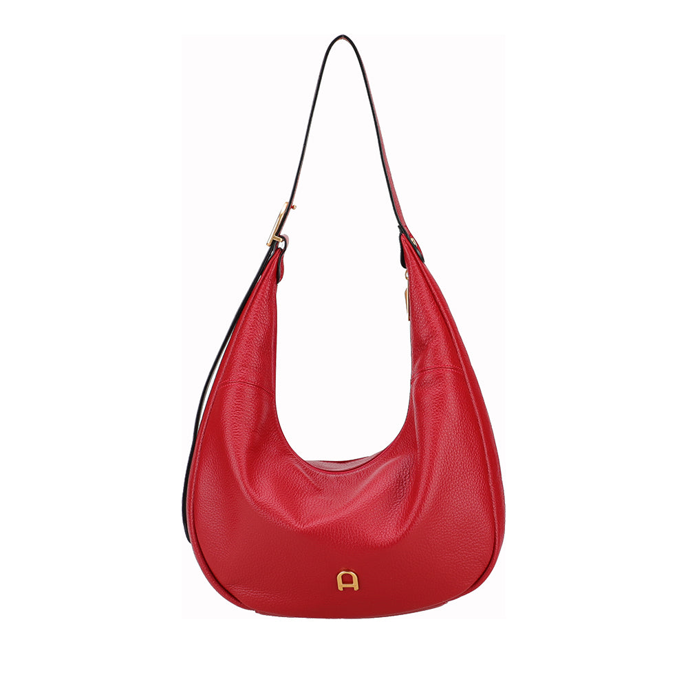 Camille leather messenger bag