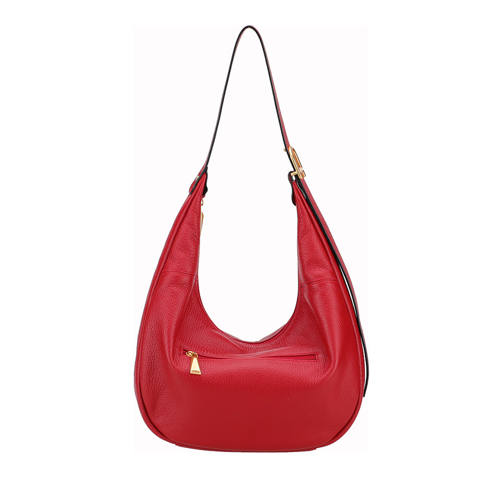 Camille leather messenger bag